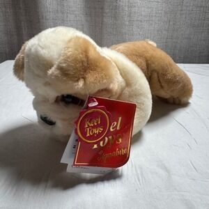 Keel Toys Cuddle Puppies Bulldog Plush Stuffed Animal Dog‎ Toy NEW